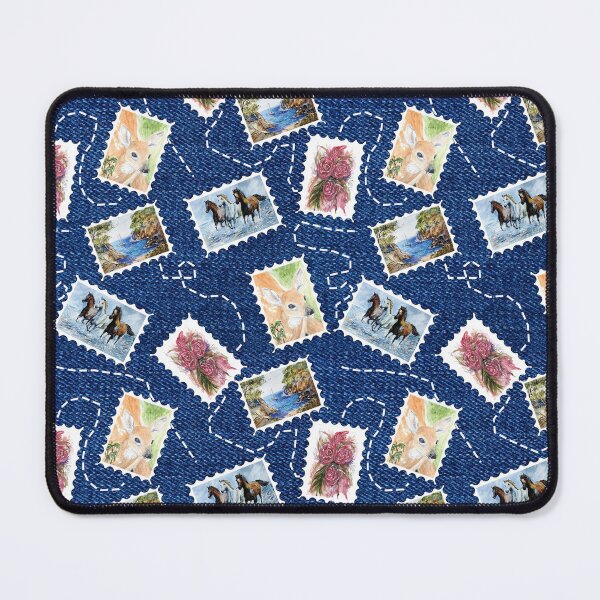 Item preview, Watercolour stamps on Denim designed and sold by SharonVallis.