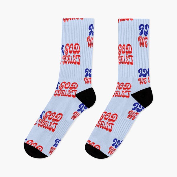 Item preview, In God We Trust USA Flag Groovy Retro Style designed and sold by Neeshki.