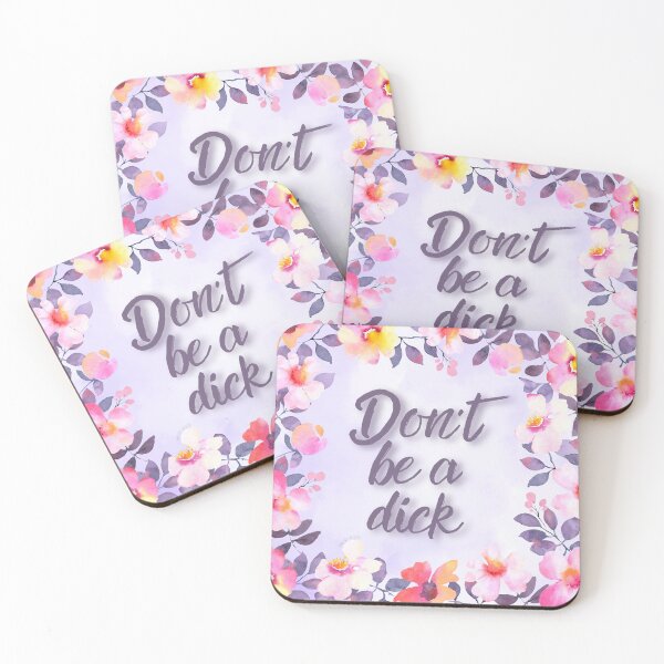 Item preview, Don't be a Dick Floral designed and sold by Marguerite Artistry.