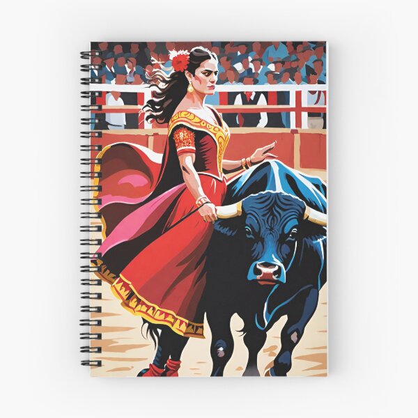 Item preview, bullfighting, arena, bull, woman, torreodor designed and sold by DonnaBlankaArt.