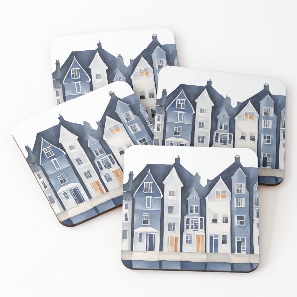 Item preview, Quaint Fishing Town designed and sold by littlemoostore.