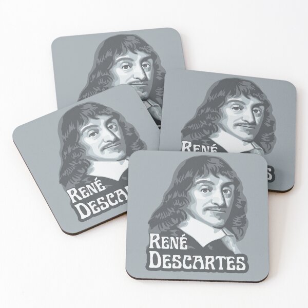 Item preview, René Descartes Portrait and Quote designed and sold by Unhinged Heather.