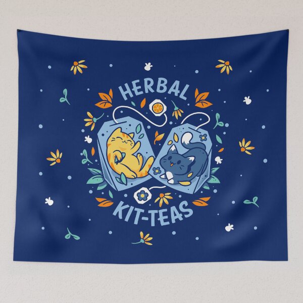 Item preview, Herbal Kitteas - Happy Cats Tea designed and sold by Snouleaf.