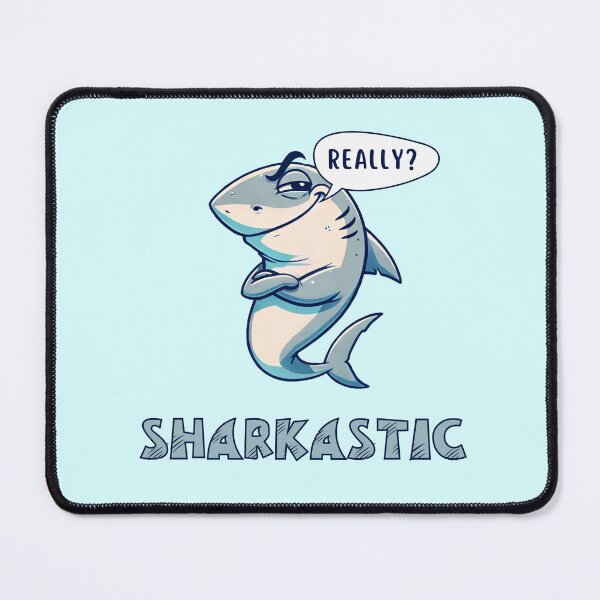 Item preview, Sharkastic - shark wordplay, shark pun designed and sold by Funny-Banana.