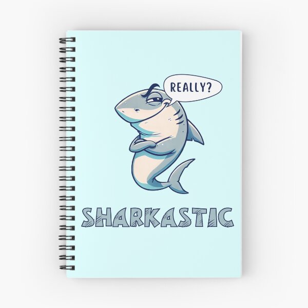 Item preview, Sharkastic - shark wordplay, shark pun designed and sold by Funny-Banana.