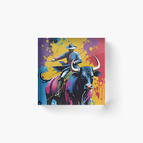 Item preview, bullfighting, arena, bull, woman, torreodor designed and sold by DonnaBlankaArt.