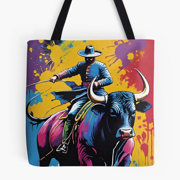 Item preview, bullfighting, arena, bull, woman, torreodor designed and sold by DonnaBlankaArt.