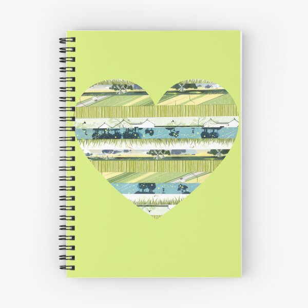 Item preview, Heart in Greens and Blues, Green background designed and sold by TabbysShop.