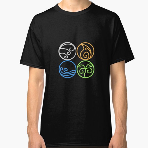 The Four Classical Elements | magic wizard elemental fire wind water earth Classic T-Shirt