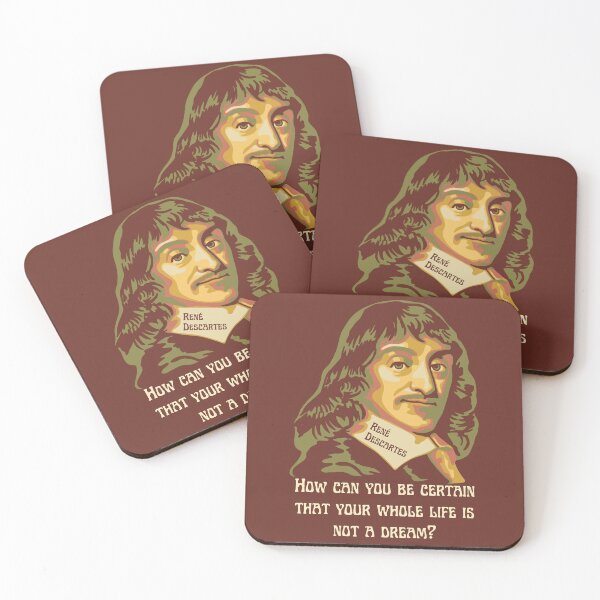 Item preview, René Descartes Portrait and Quote designed and sold by Unhinged Heather.