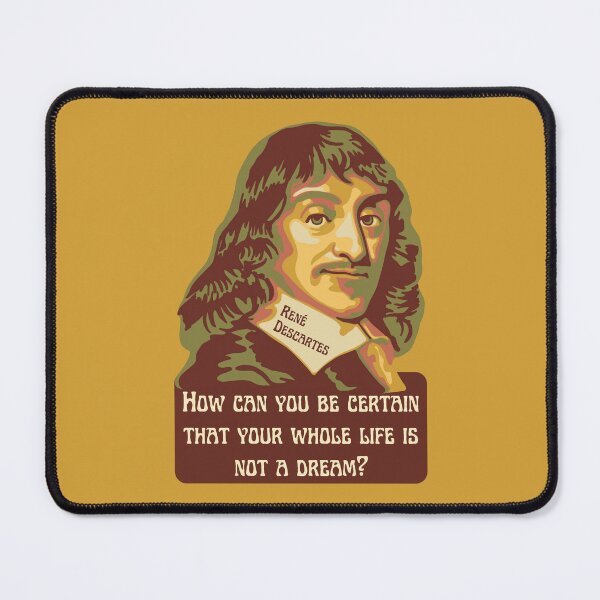 Item preview, René Descartes Portrait and Quote designed and sold by Unhinged Heather.