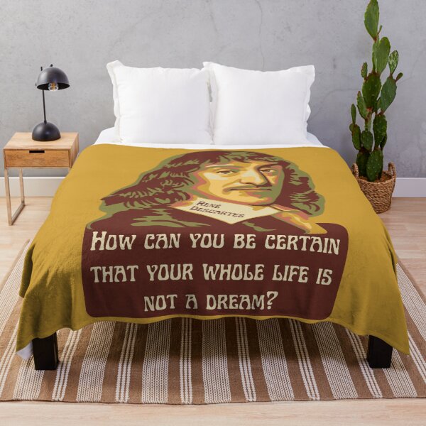 Item preview, René Descartes Portrait and Quote designed and sold by Unhinged Heather.