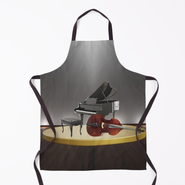 Item preview, The Piano & The Upright Double Bass In The Spotlight designed and sold by BrightrDayMusicArt.