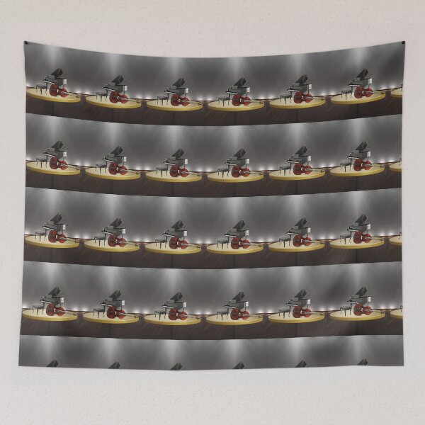 Item preview, The Piano & The Upright Double Bass In The Spotlight designed and sold by BrightrDayMusicArt.