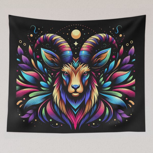 Item preview, Vibrant Floral Goat designed and sold by zoughlal.
