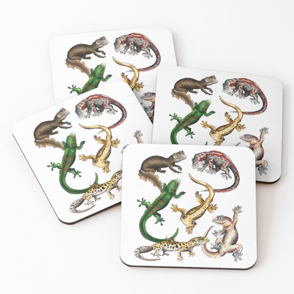 Item preview, Geckos Pattern Gift for Gecko Lovers and Herpetologists designed and sold by BeataY6Art.