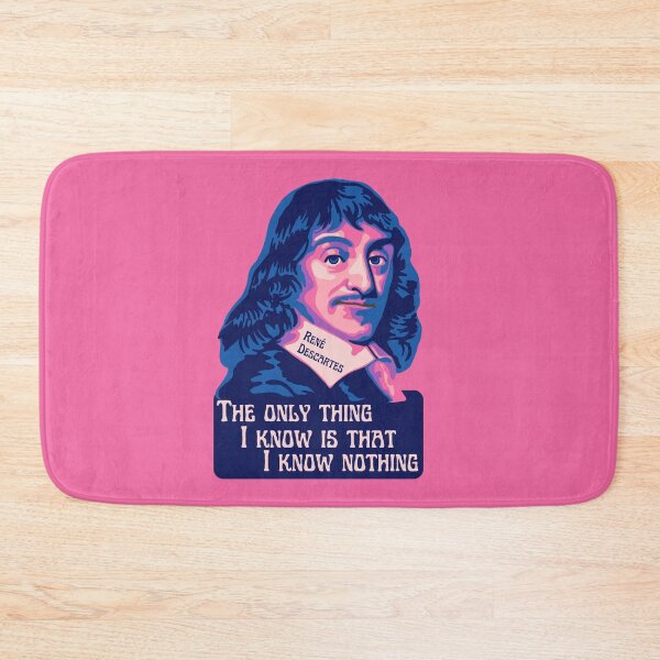 Item preview, René Descartes Portrait and Quote designed and sold by Unhinged Heather.