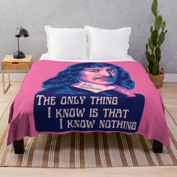 Item preview, René Descartes Portrait and Quote designed and sold by Unhinged Heather.