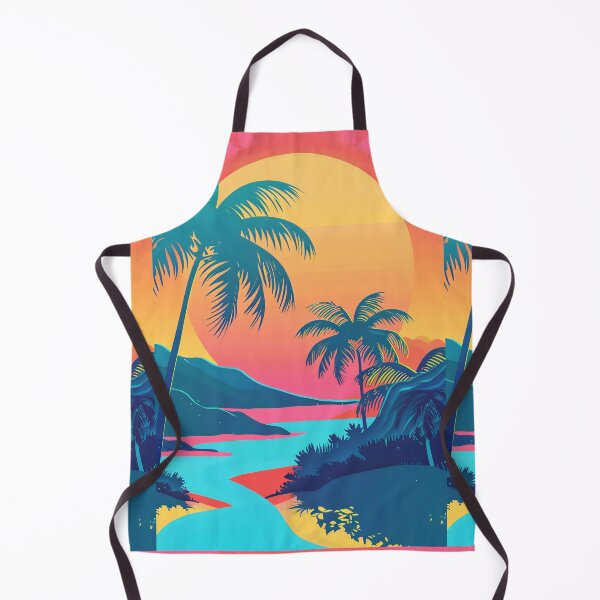 Item preview, 80s Style Poster. Palm Trees, Sun, Water designed and sold by Piotrek0001.