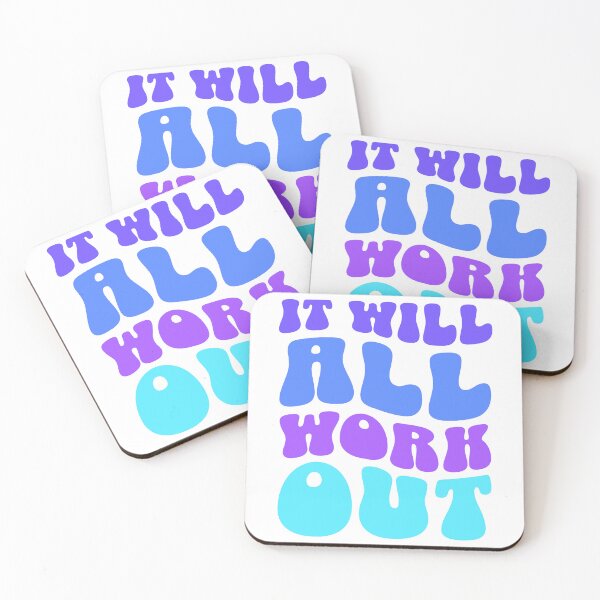 Item preview, It Will All Work Out! Blue And Purple designed and sold by PMCreative.