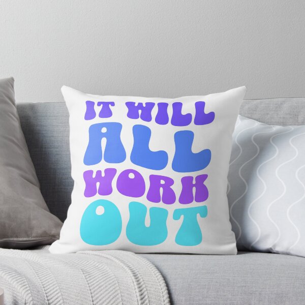 Item preview, It Will All Work Out! Blue And Purple designed and sold by PMCreative.