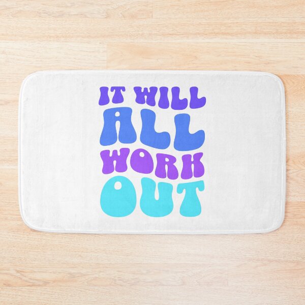 Item preview, It Will All Work Out! Blue And Purple designed and sold by PMCreative.