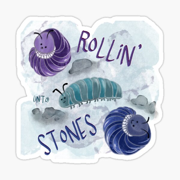 Vista previa del artículo con la obra «Rollin (en) Stones Pillbugs», diseñado y vendido por AdriaCaps Art & Design.