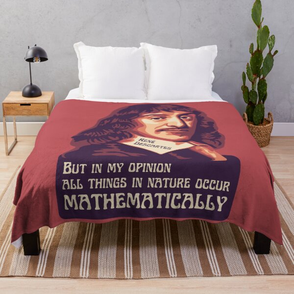 Item preview, René Descartes Portrait and Quote designed and sold by Unhinged Heather.