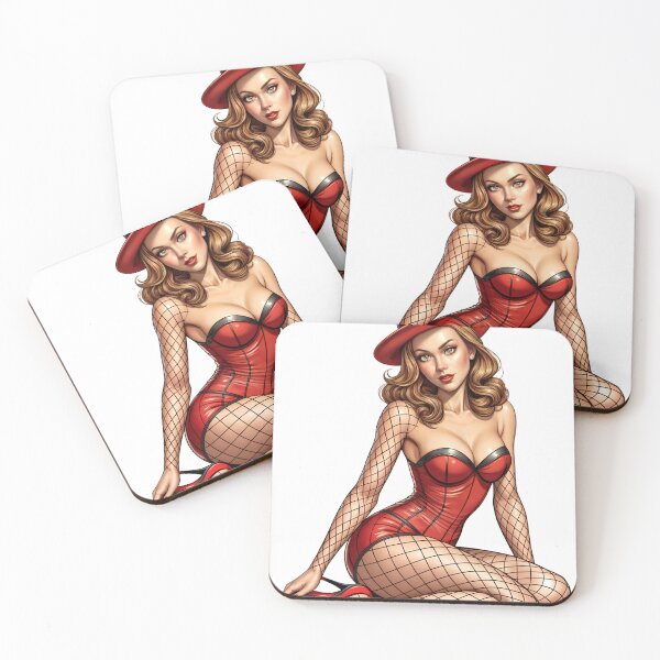 Item preview, Fashion digital woman,model in red,sitting pose  designed and sold by Creative88Art.