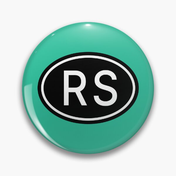 Item preview, RS Initials Monogram Oval White Letters designed and sold by Jeallan Designs.