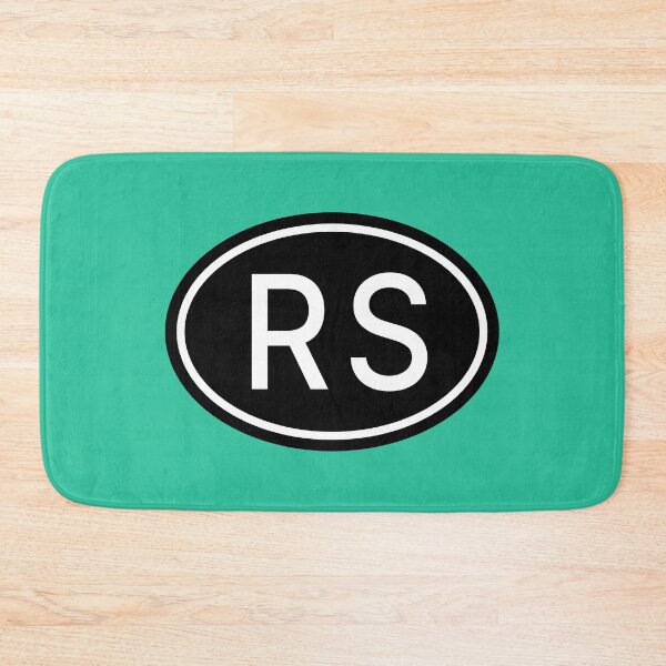 Item preview, RS Initials Monogram Oval White Letters designed and sold by Jeallan Designs.