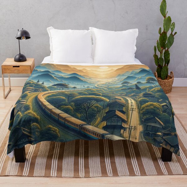 Item preview, forest and colorful landscape / train journey designed and sold by Constructive27.