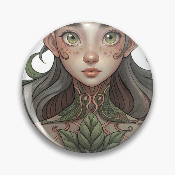 Item preview, abstract girl portrait in green designed and sold by Creative88Art.