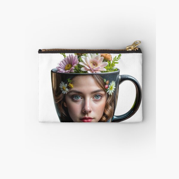 Item preview, cup female floral design,isolated art designed and sold by Creative88Art.