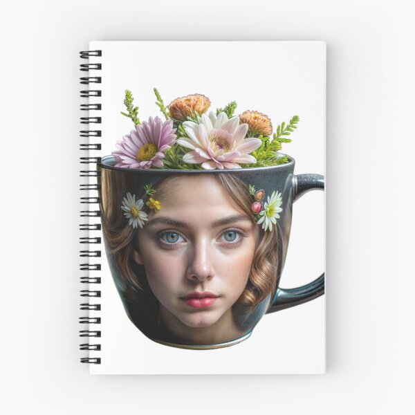Item preview, cup female floral design,isolated art designed and sold by Creative88Art.