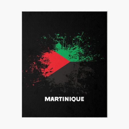 Aperçu de l'œuvre Aquarelle de Martinique, Drapeau de la Martinique, Tenue Martiniquaise créée et vendue par Flags &  Maps.