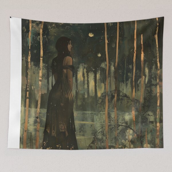 Item preview, Dark & Moody Vintage Portrait - Oil Painting for Renaissance Lovers designed and sold by JadeLotusArt.