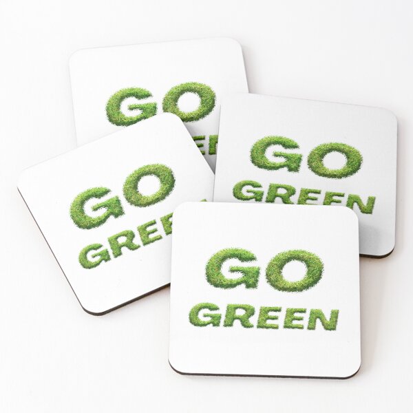 Item preview, "Go Green - Grass Letters Texture Design" designed and sold by Mahakamel.
