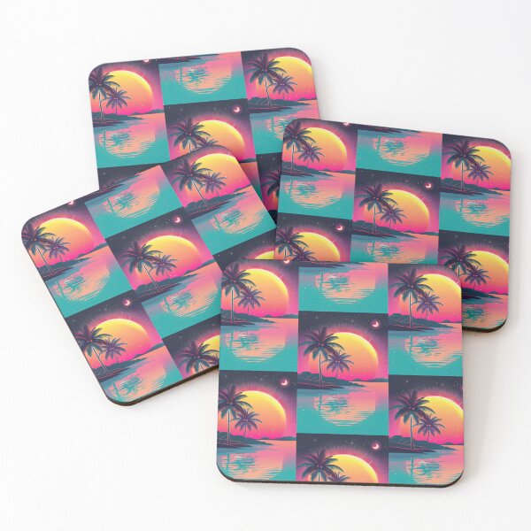 Item preview, 80s Style Poster. Palm Trees, Sun, Water designed and sold by Piotrek0001.