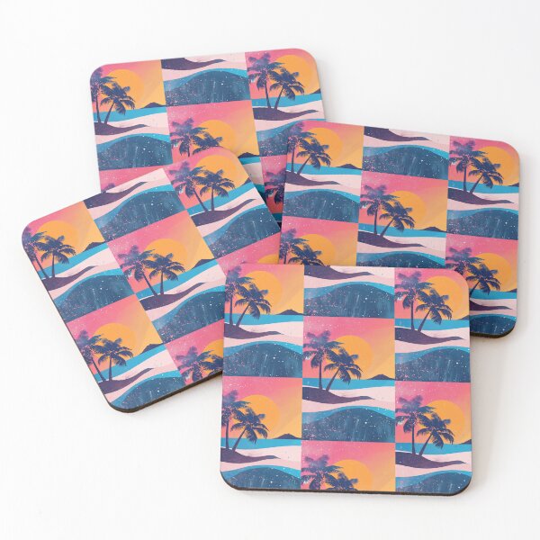 Item preview, 80s Style Poster. Palm Trees, Sun, Water designed and sold by Piotrek0001.