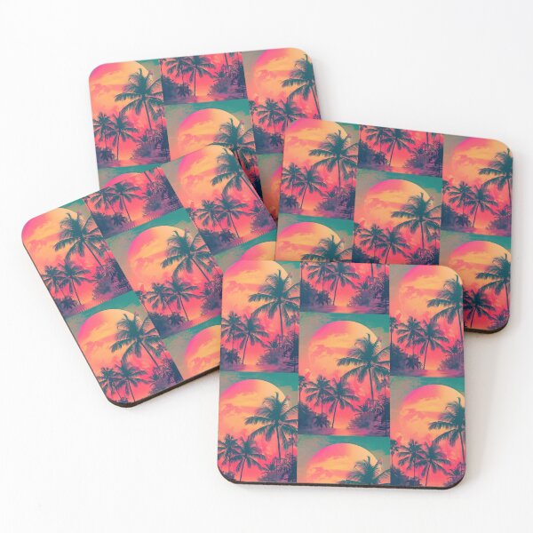 Item preview, 80s Style Poster. Palm Trees, Sun, Water designed and sold by Piotrek0001.