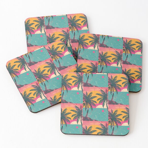 Item preview, 80s Style Poster. Palm Trees, Sun, Water designed and sold by Piotrek0001.