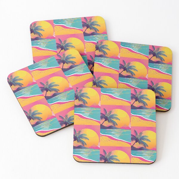 Item preview, 80s Style Poster. Palm Trees, Sun, Water designed and sold by Piotrek0001.