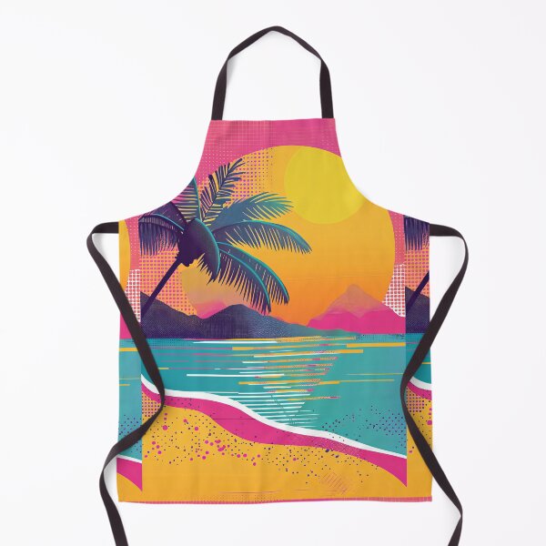 Item preview, 80s Style Poster. Palm Trees, Sun, Water designed and sold by Piotrek0001.