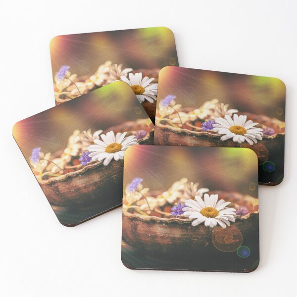 Item preview, Abstract flower picture in dark colors designed and sold by Beabue.