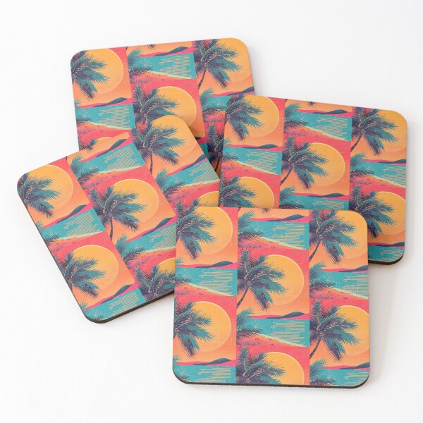 Item preview, 80s Style Poster. Palm Trees, Sun, Water designed and sold by Piotrek0001.