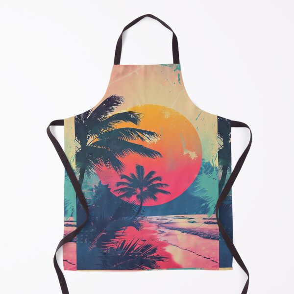 Item preview, 80s Style Poster. Palm Trees, Sun, Water designed and sold by Piotrek0001.