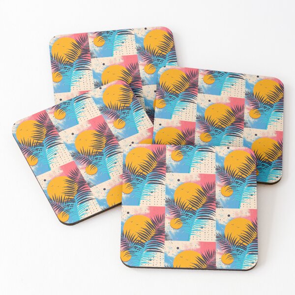 Item preview, Copy of 80s Style Poster. Palm Trees, Sun, Water designed and sold by Piotrek0001.