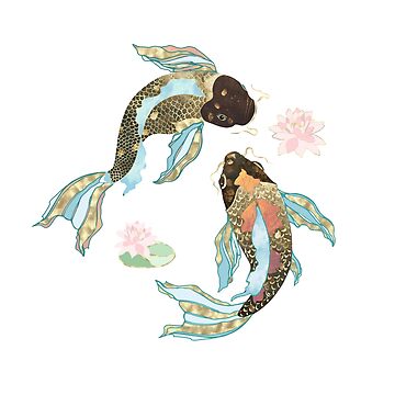 Artwork thumbnail, Metallic Koi III - Custom by spacefrogdesign