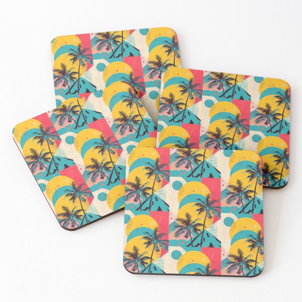 Item preview, 80s Style Poster. Palm Trees, Sun, Water designed and sold by Piotrek0001.